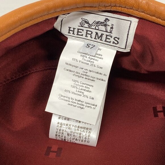 Hermes/ Serie Brown Diamond Beret Brown Brand main image 8